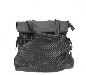 BZNA Bag Lizzy Black Backpacker Designer Rucksack Damenhandtasche Schultertasche