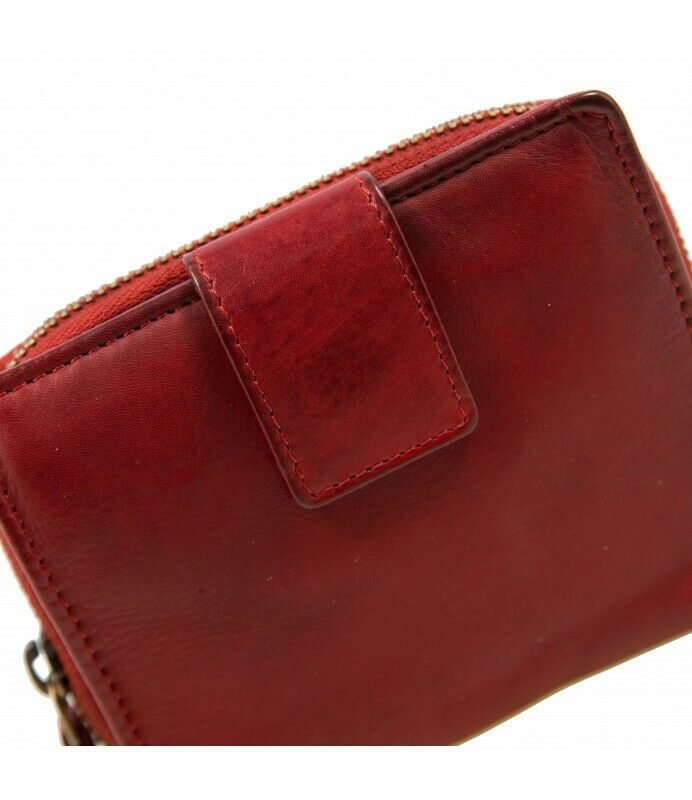 BZNA Berlin Zlata Rot  Wallet Leather Leder Portemonnaie Geldbörse Clutch