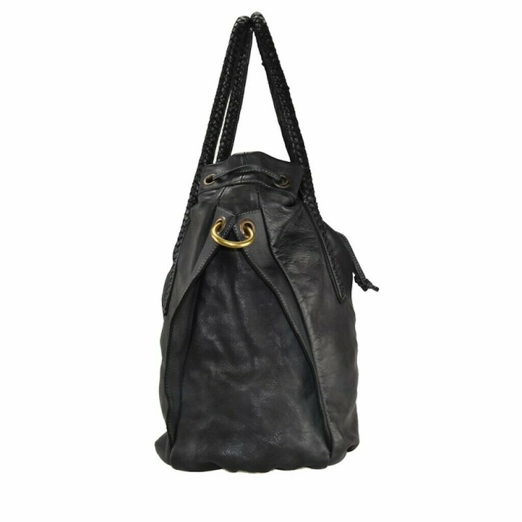 BZNA Bag Briesa Braun Italy Designer Damen Handtasche Schultertasche Tasche