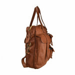 Load image into Gallery viewer, BZNA Trixie cognac Italy Designer Damen Handtasche Schultertasche Tasche Leder
