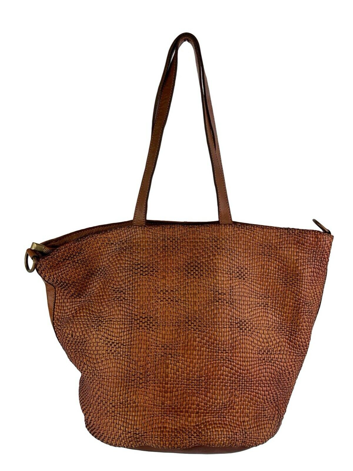 BZNA Bag Misa Cognac Italy Vintage Schultertasche Designer Handtasche Leder