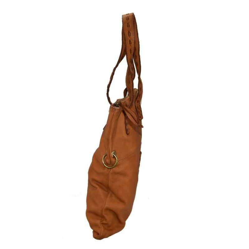 BZNA Bag Perla Braun Italy Designer Damen Handtasche Schultertasche Tasche