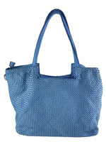 Load image into Gallery viewer, BZNA Bag Rosalie Blau Italy Damen Handtasche Schultertasche Tasche Leder
