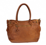 Load image into Gallery viewer, BZNA Bag Malva Braun vintage Italy Designer Business Damen Handtasche Leder
