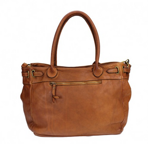 BZNA Bag Malva Braun vintage Italy Designer Business Damen Handtasche Leder