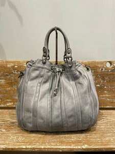 BZNA Bag Thora Grau Italy Designer Damen Handtasche Schultertasche Tasche