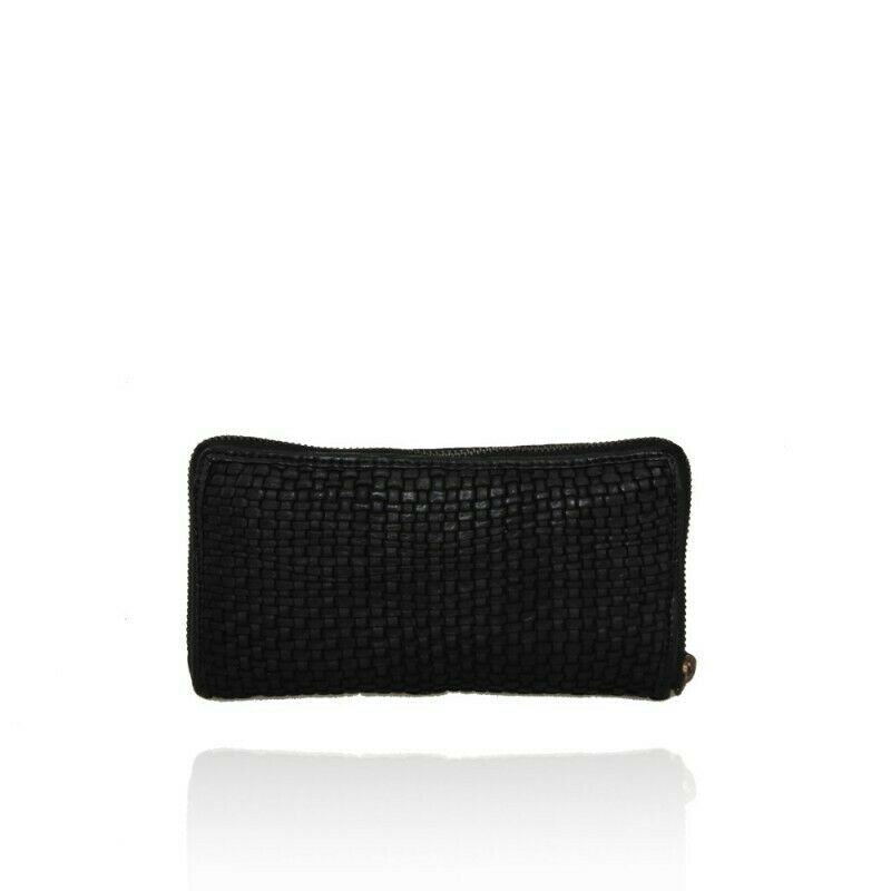 BZNA Berlin Zoya Schwarz Wallet Leather Leder Portemonnaie Geldbörse Clutch - B Z N A