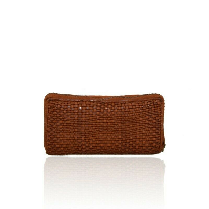BZNA Berlin Zoya Cognac Wallet Leather Leder Portemonnaie Geldbörse Clutch - B Z N A