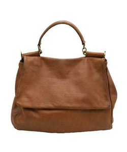 BZNA Bag Leonie Cognac Designer Damen Handtasche Ledertasche Schultertasche