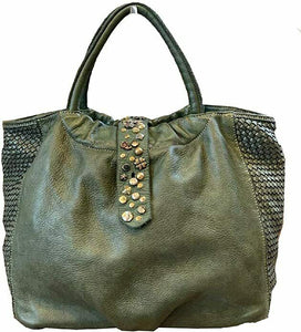 BZNA Bag Livia Grün Italy Designer Damen Handtasche Schultertasche Tasche