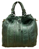 Load image into Gallery viewer, BZNA Bag Thora Grün Italy Designer Damen Handtasche Schultertasche Tasche
