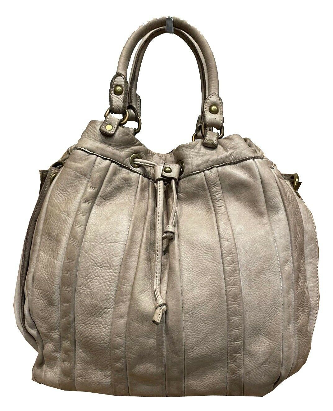 BZNA Bag Thora Taupe Italy Designer Damen Handtasche Schultertasche Tasche