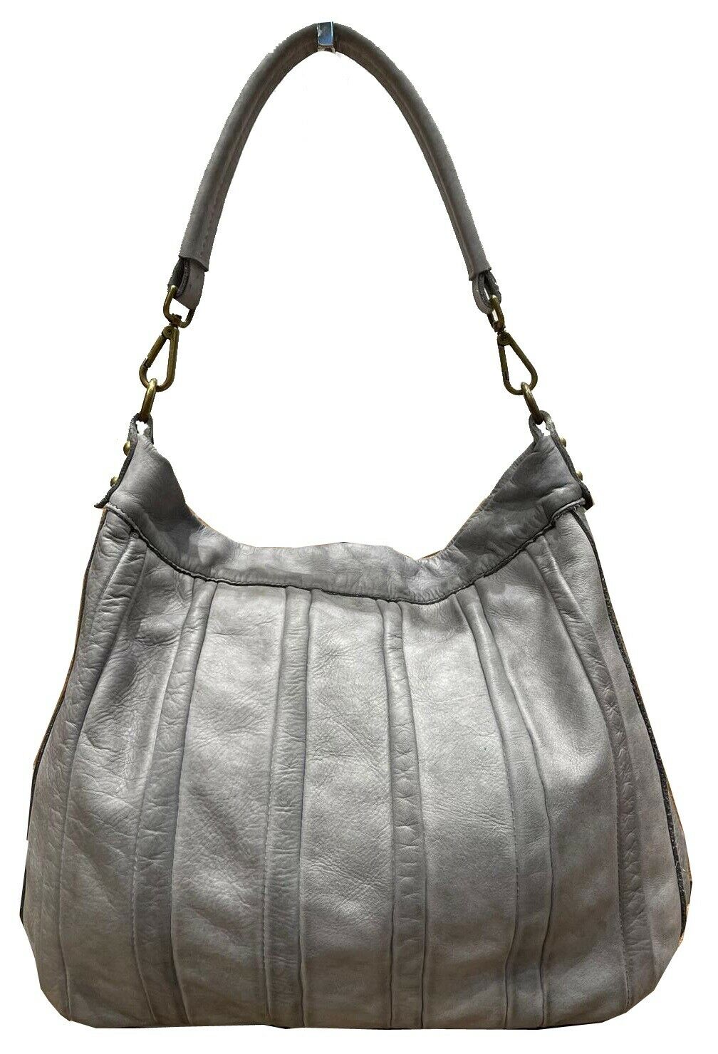 BZNA Bag Lennja Grau Italy Designer Damen Handtasche Schultertasche Tasche