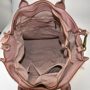 BZNA Bag Gina Taupe vintage Italy Designer Damen Handtasche Ledertasche Leder