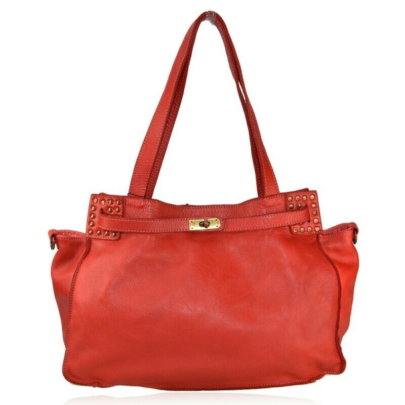 BZNA Bag Tina Rot vintage Designer Damen Ledertasche Handtasche Schultertasche