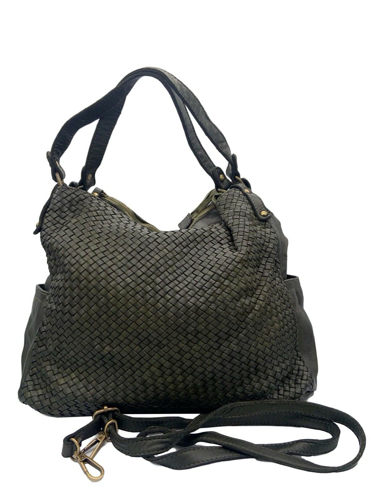 BZNA Bag Yuna Cognac Italy Designer Damen Handtasche Schultertasche Tasche