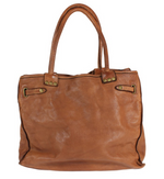 Load image into Gallery viewer, BZNA Isa cognac vintage Italy Designer Business Damen Handtasche Ledertasche
