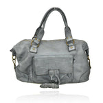 Load image into Gallery viewer, BZNA Bag Auri Grau Italy Designer Damen Handtasche Schultertasche Tasche
