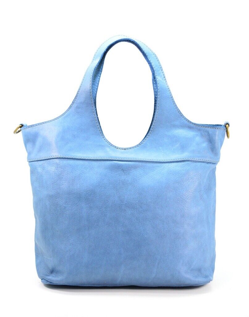 BZNA Bag Wiara Blau Italy Designer Damen Handtasche Schultertasche Tasche