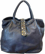 Load image into Gallery viewer, BZNA Bag Livia Blau Italy Designer Damen Handtasche Schultertasche Tasche
