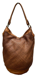 BZNA Bag Taina Cognac Italy Designer Damen Handtasche Schultertasche Tasche