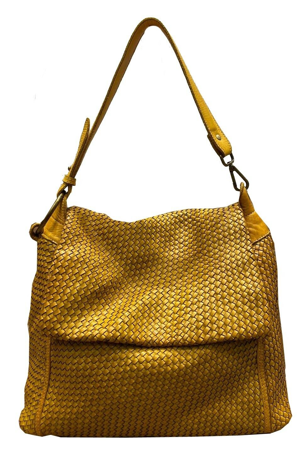 BZNA Bag Tarja Gelb Italy Designer Messenger Damen Handtasche Schultertasche