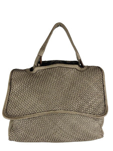 BZNA Bag Lamia Taupe Italy Designer Damen Handtasche Ledertasche Schultertasche