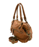 Load image into Gallery viewer, BZNA Bag Salitta Taupe Italy Designer Damen Handtasche Schultertasche Tasche
