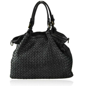 BZNA Bag Rina Black Lederfarben Italy Designer Damen Handtasche Schultertasche