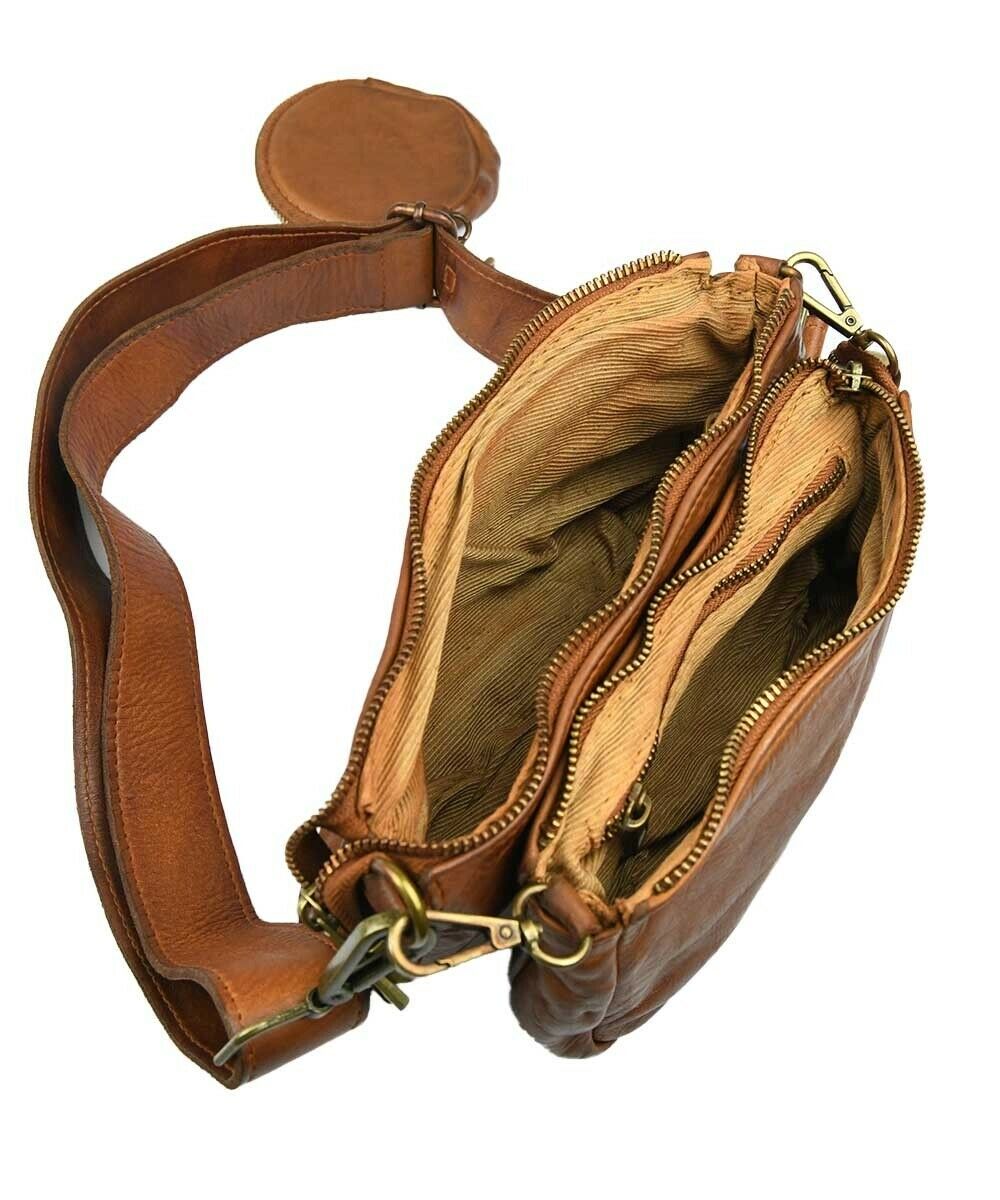 BZNA Bag Ljuba Taupe Clutch Italy Designer Damen Handtasche Schultertasche