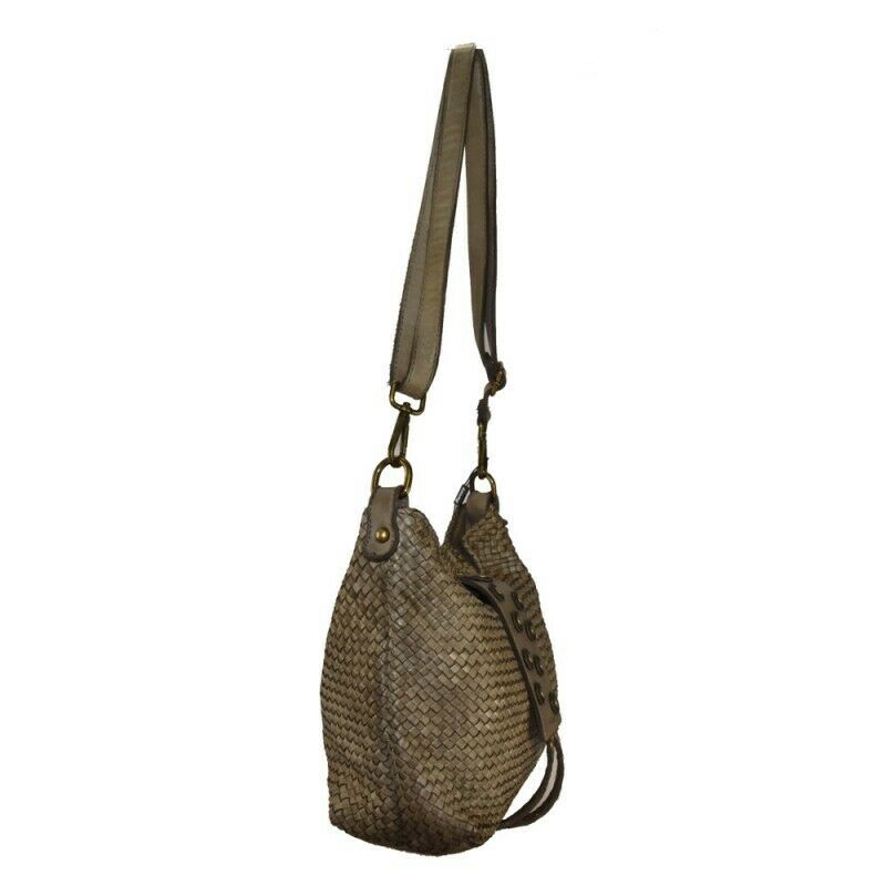 BZNA Bag Amira Taupe Italy Designer Umhängetasche Handtasche Schultertasche
