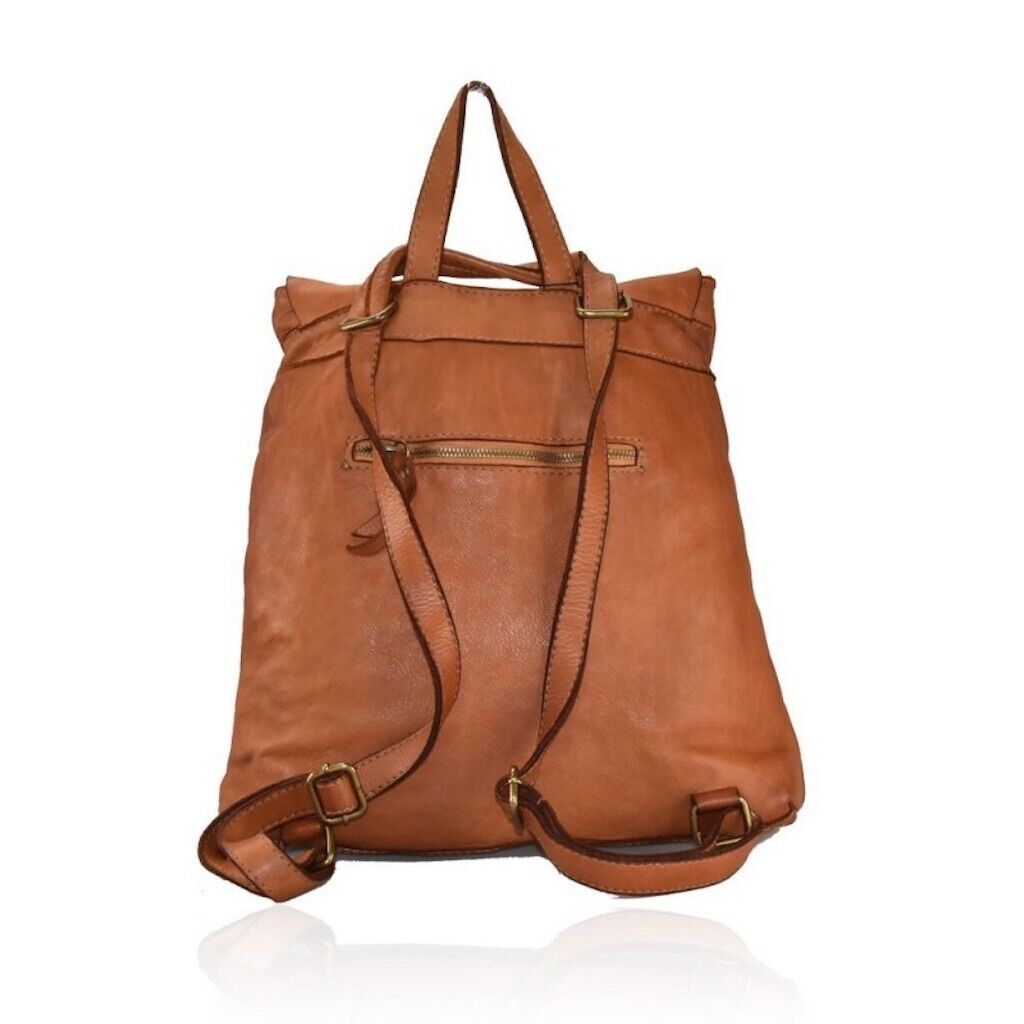 BZNA Bag Piana Taupe Italy Rucksack Backpacker Designer Tasche