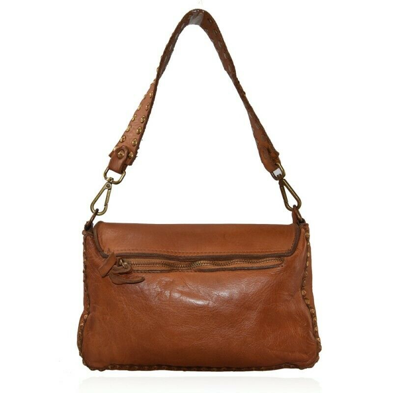 BZNA Bag Thea Gelb Italy Designer Beutel Umhängetasche Damen Handtasche Leder