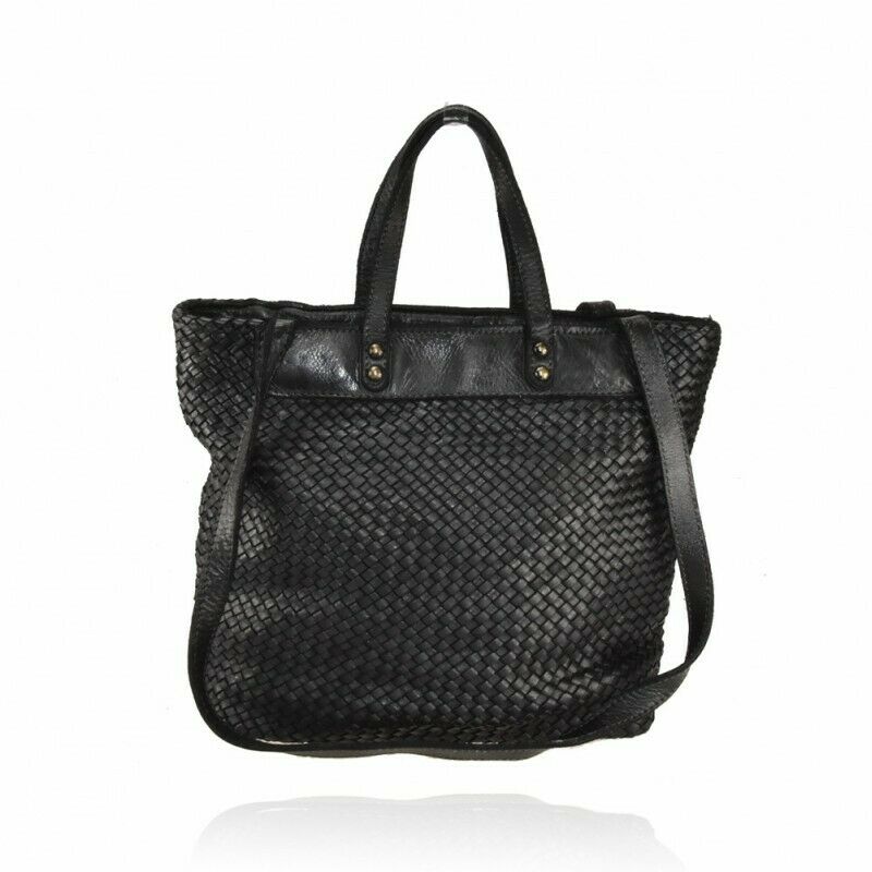 BZNA Bag Enna Schwarz Italy Designer Damen Handtasche Schultertasche Tasche