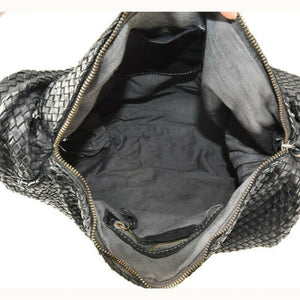 BZNA Bag Greta Taupe Italy Designer Handtasche Schultertasche Tasche Leder