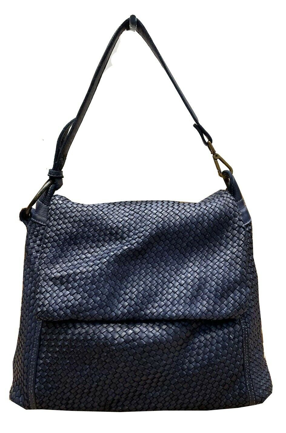 BZNA Bag Tarja Blau Italy Designer Messenger Damen Handtasche Schultertasche