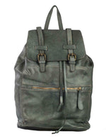 Load image into Gallery viewer, BZNA Bag Karni Grau Backpacker Designer Rucksack Damenhandtasche Leder
