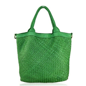 BZNA Bag Xenia Grün B Italy Designer Damen Handtasche Tasche Leder Shopper
