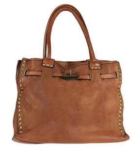 BZNA Isa cognac vintage Italy Designer Business Damen Handtasche Ledertasche