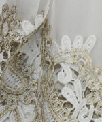 Load image into Gallery viewer, BZNA Ibiza Empire Dress Weiß Sommer Kleid Seidenkleid Damen Seide Silk Häckel
