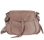 Load image into Gallery viewer, BZNA Bag Kiara Rosa italy Designer Leder Schulter Ledertasche Umhänge Tasche
