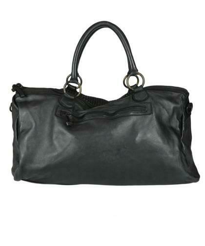 BZNA Bag Bruce Schwarz Italy Designer Weekender Damen Handtasche Schultertasche
