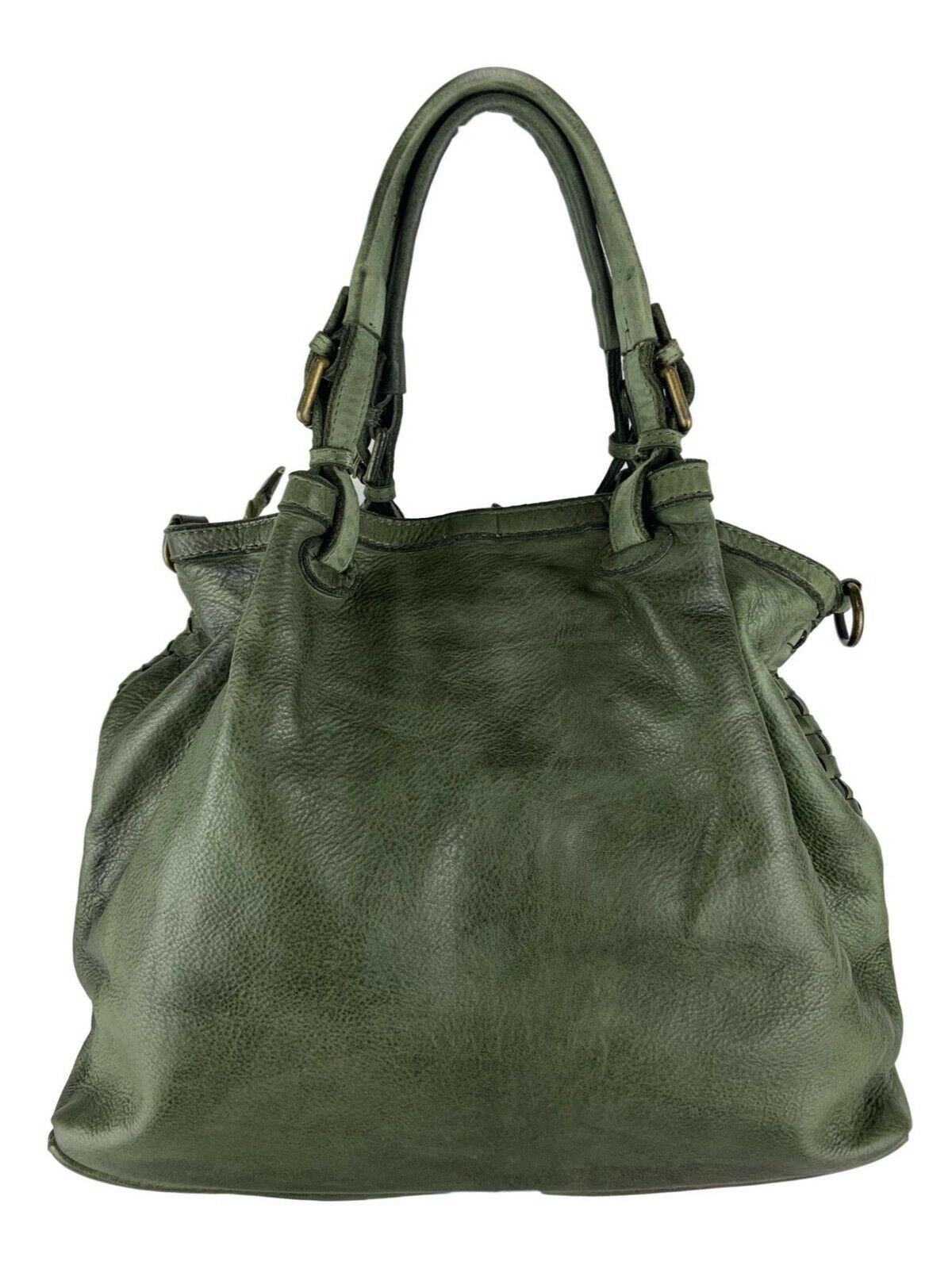 BZNA Bag Rina Grün Lederfarben Italy Designer Damen Handtasche Schultertasche