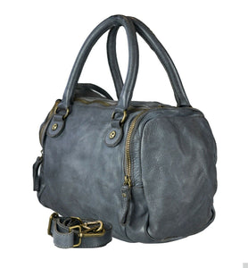 BZNA Bag Alisa Grau Italy Designer Messenger Damen Handtasche Schultertasche