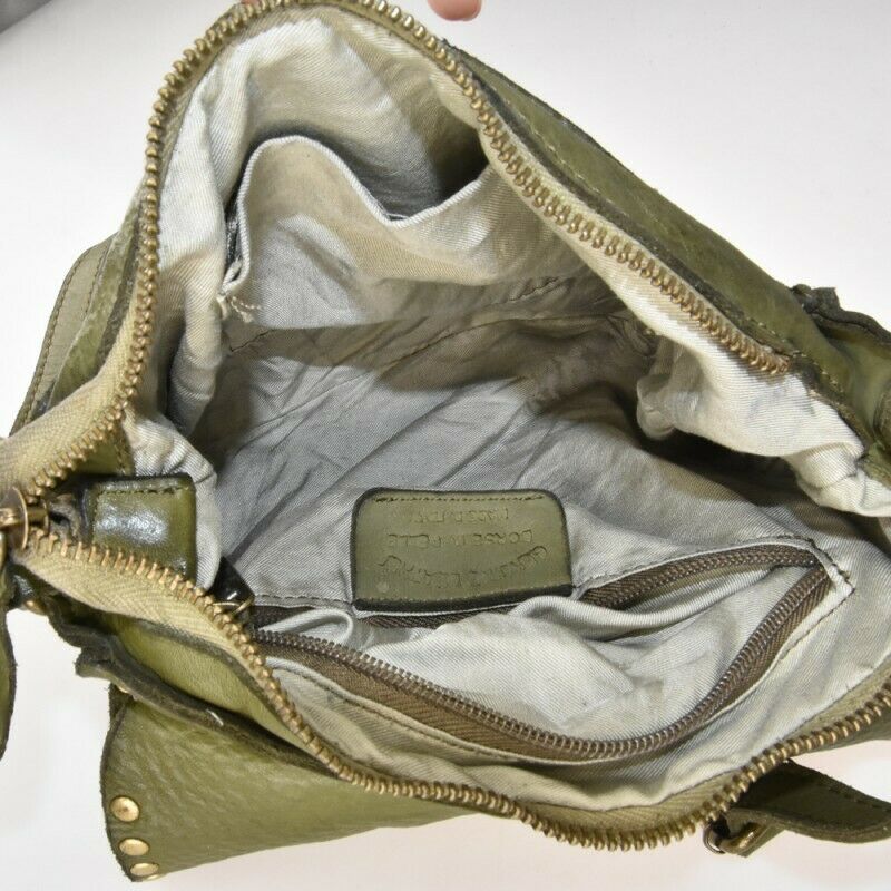 BZNA Bag Ashley Braun Italy Designer Clutch Umhängetasche Damen Handtasche