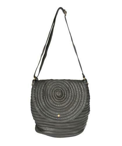 BZNA Bag Hazel Grau Italy Designer Beutel Umhängetasche Damen Handtasche Leder