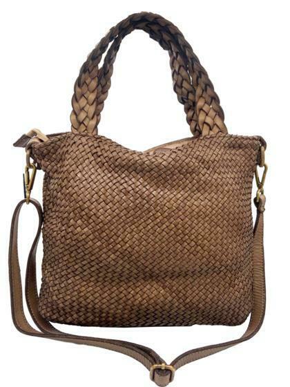 BZNA Bag Siana Weinrot Italy Designer Damen Handtasche Tasche Leder Shopper