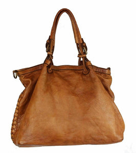 BZNA Bag Rina Blau Lederfarben Italy Designer Damen Handtasche Schultertasche