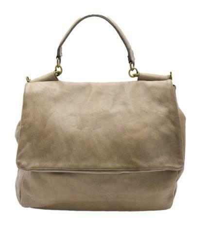 BZNA Bag Leonie Taupe Italy Designer Damen Handtasche Ledertasche Schultertasche