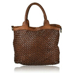 Load image into Gallery viewer, BZNA Bag Xenia cognac Italy Designer Damen Handtasche Tasche Leder Shopper
